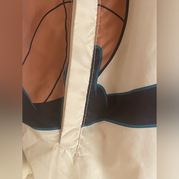 Members Only Windbreaker Jacket Space Jam Looney Tunes Size Medium Bugs Bunny - Picture 12 of 14